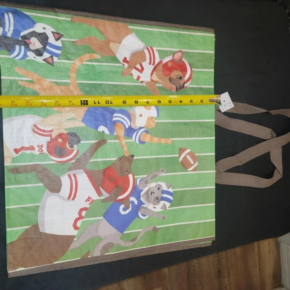 Pets football reusable bag fall